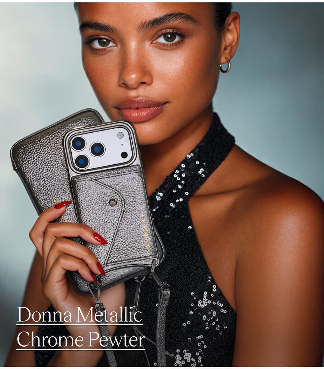 Donna Metallic Chrome Pewter