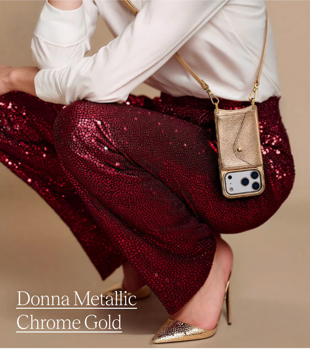 Donna Metallic Chrome Gold