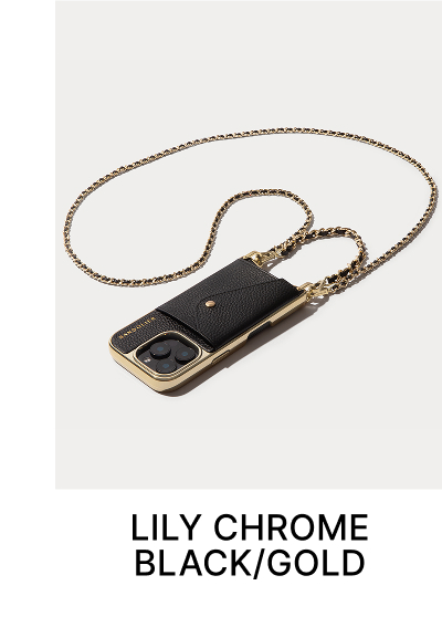 LILY CHROME BLACK/GOLD