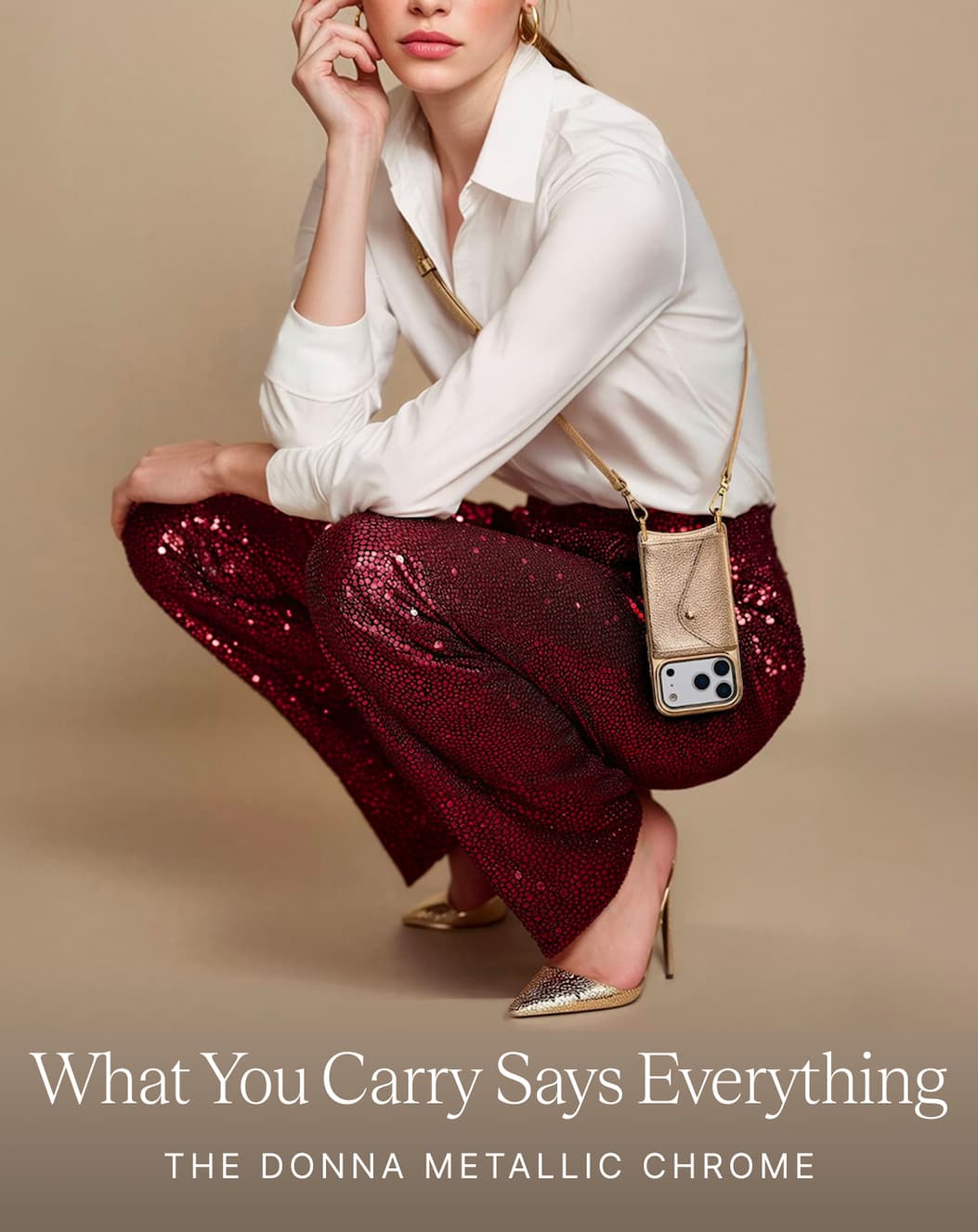 What You Carry Says Everything The DONNA METALLIC CHROME