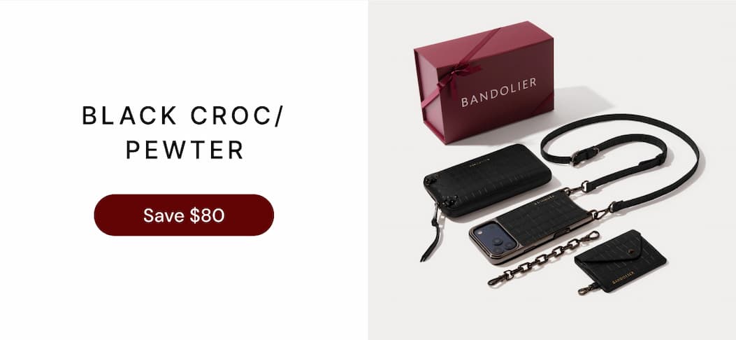 BLACK CROC/PEWTER Save $80