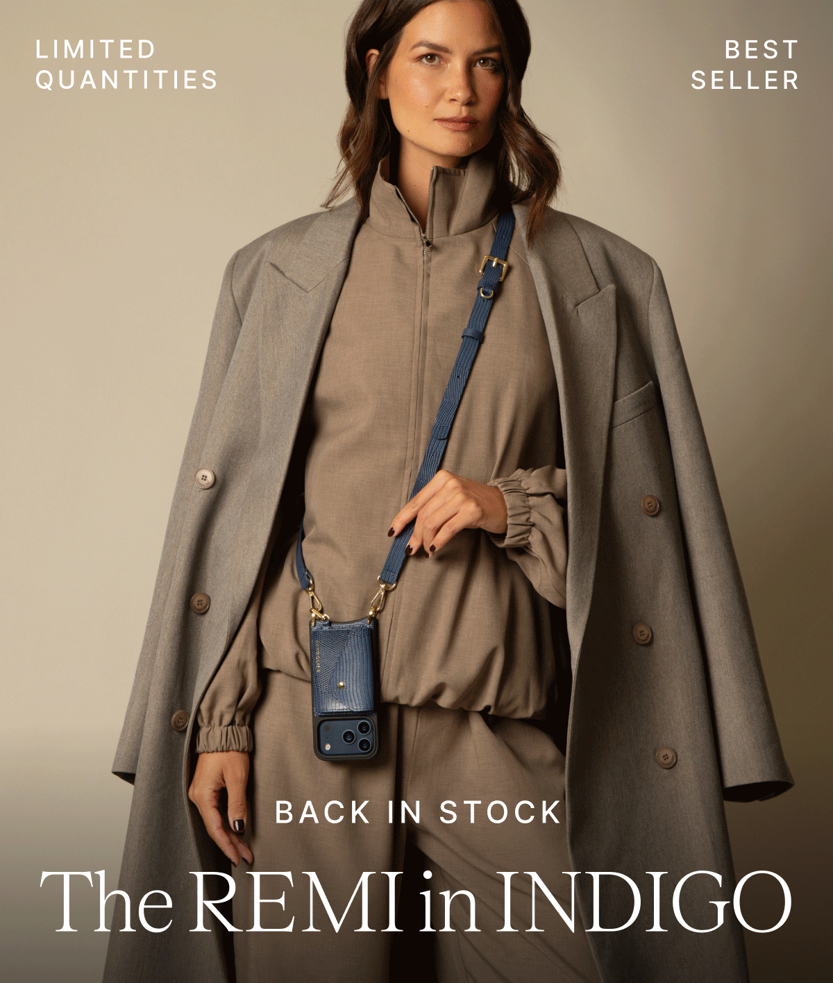 LIMITED QUANTITIES BEST SELLER BACK IN STOCK The REMI in INDIGO