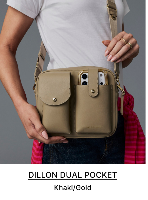DILLON DUAL POCKET Khaki/Gold
