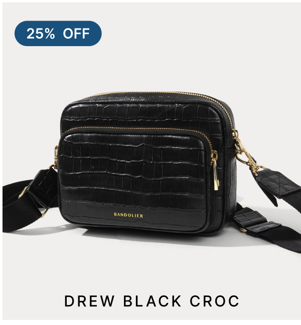 25% OFF DREW BLACK CROC