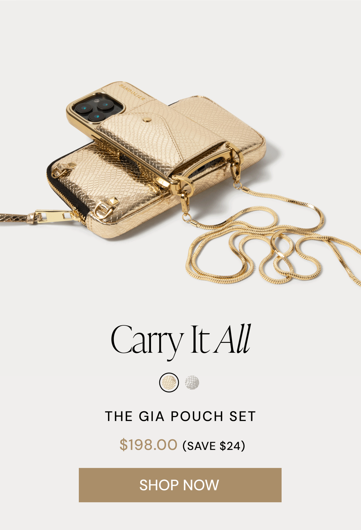 Carry It All THE GIA POUCH SET $198.00 (SAVE $24) SHOP NOW