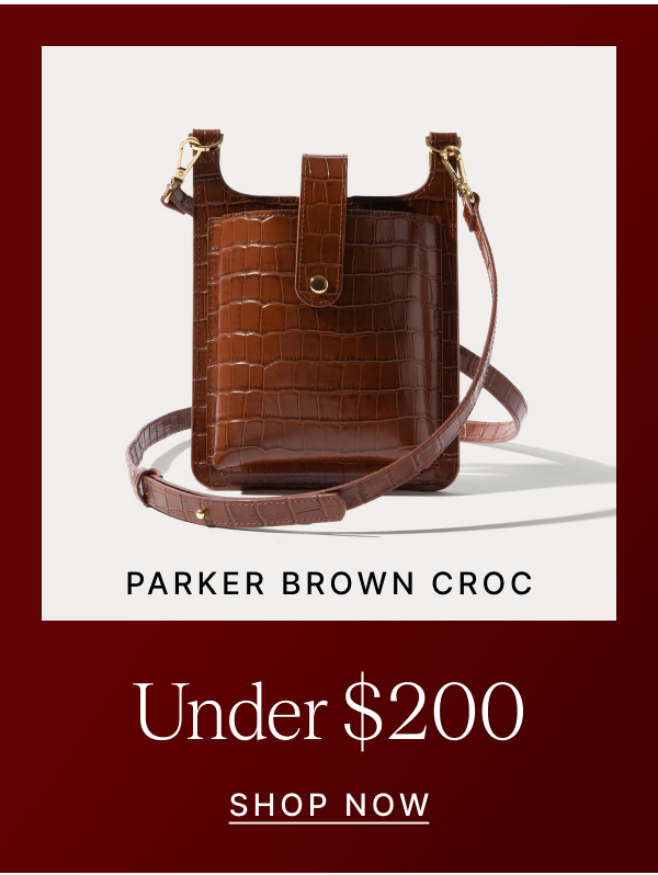 PARKER BROWN CROC Under $200 SHOP NOW