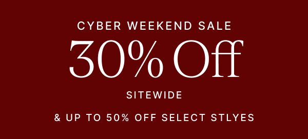 THE BLACK FRIDAY SALE UP TO 50% OFF SITEWIDE