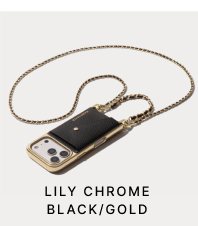LILY CHROME BLACK/GOLD