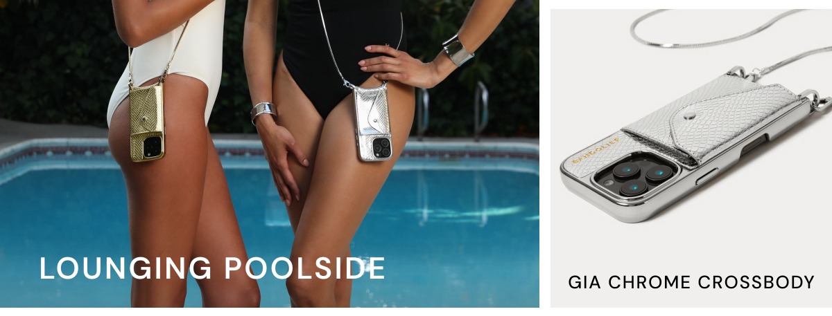 LOUNGING POOLSIDE GIA CHROME CROSSBODY