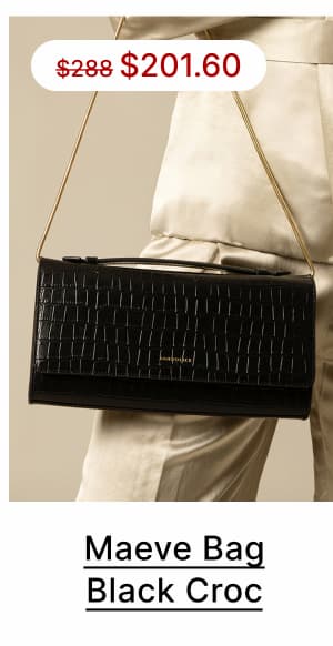 Maeve Bag Black Croc