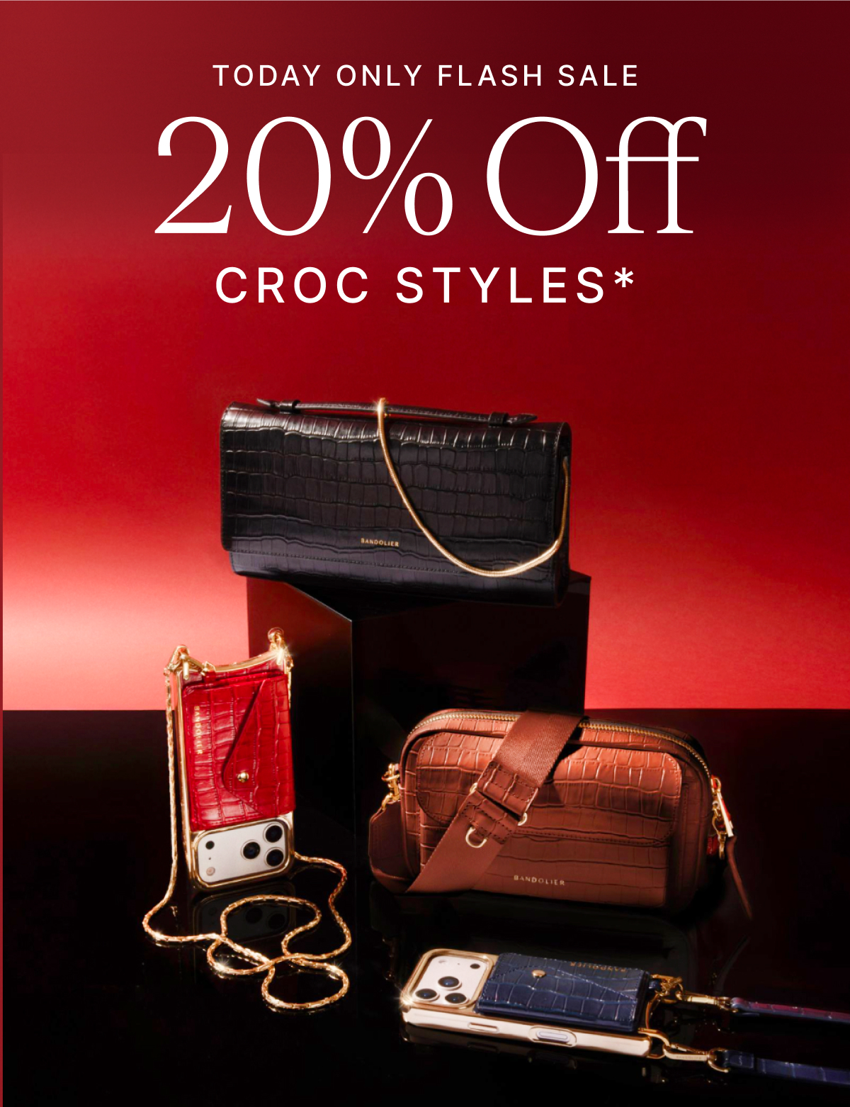 TODAY ONLY FLASH SALE 20% Off CROC STYLES*