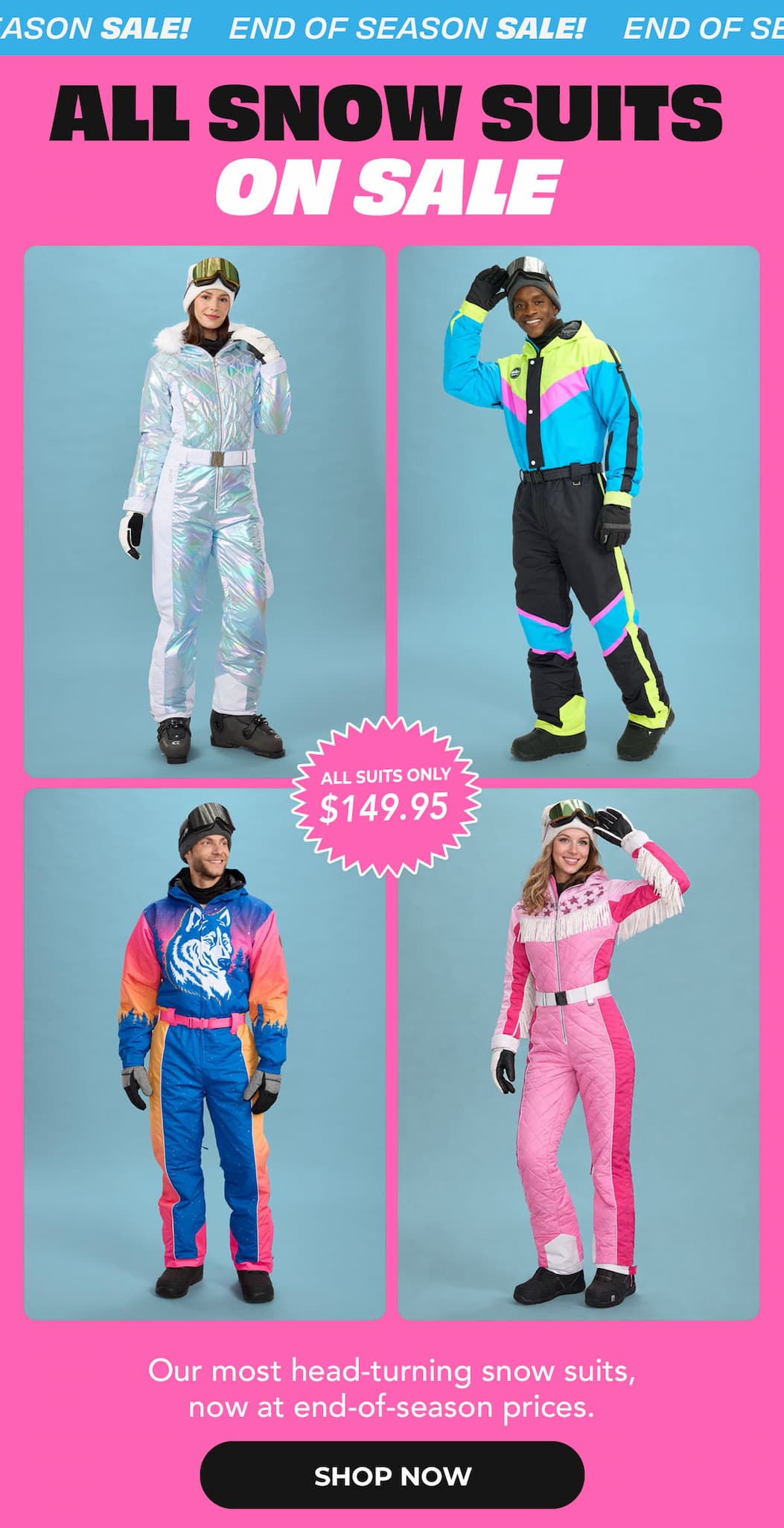 snow suit sale