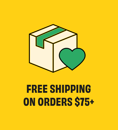 Free shipping for orders $75+