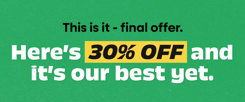 You waited, we noticed. here's 20% off to make it worth it.