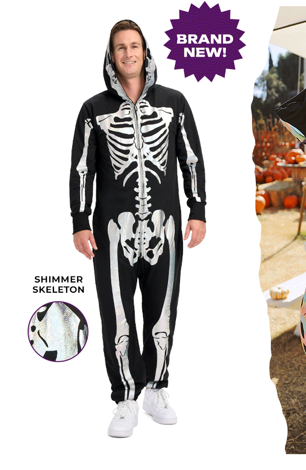 Mens Shimmer Skeleton