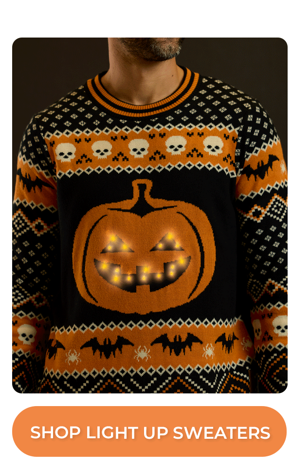 Light up Halloween Sweaters!