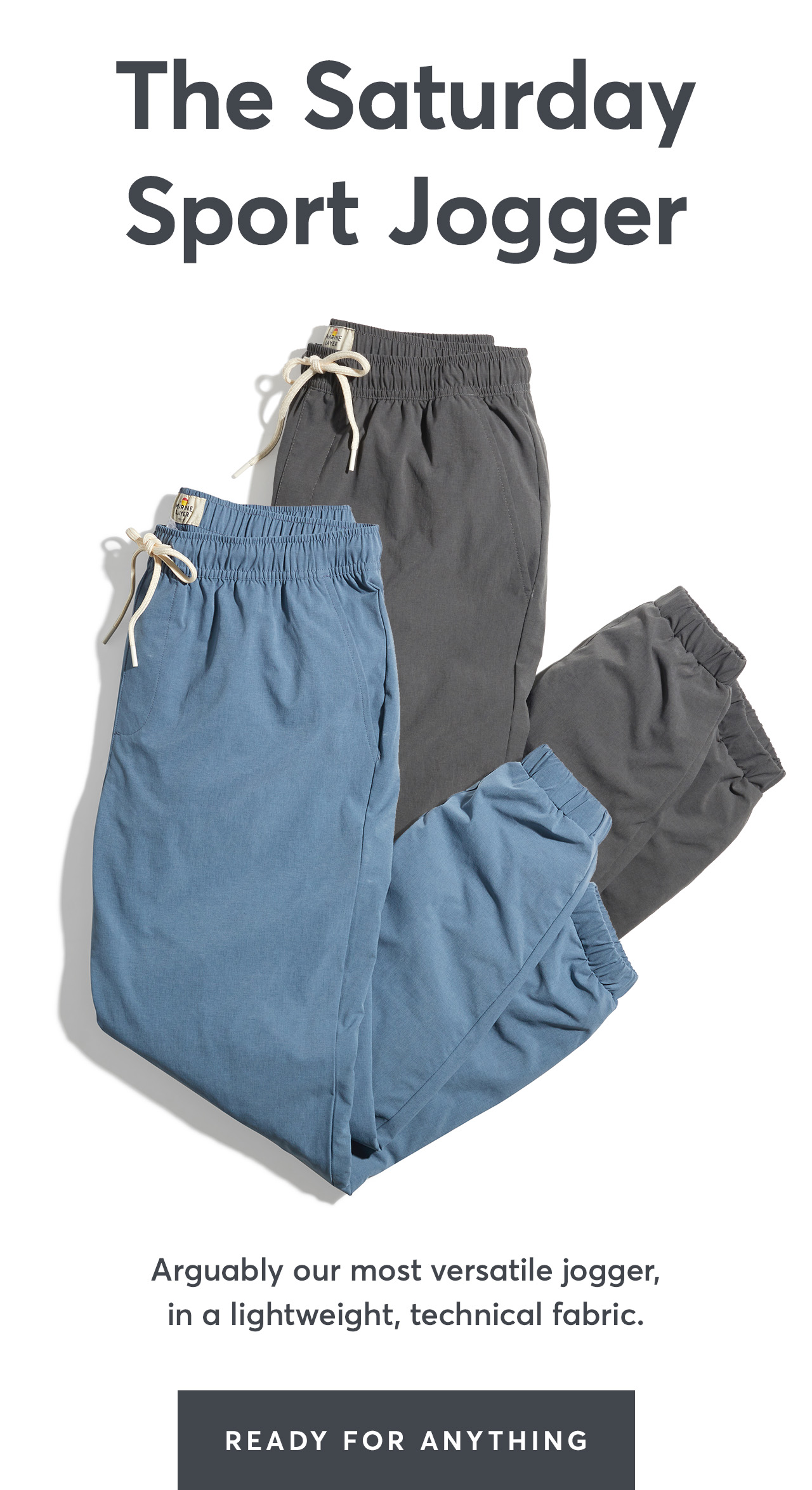 Our most versatile jogger yet. Marine Layer