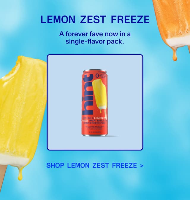Lemon Zest Freeze is 35% off - and can now be purchased in a single-flavor pack.