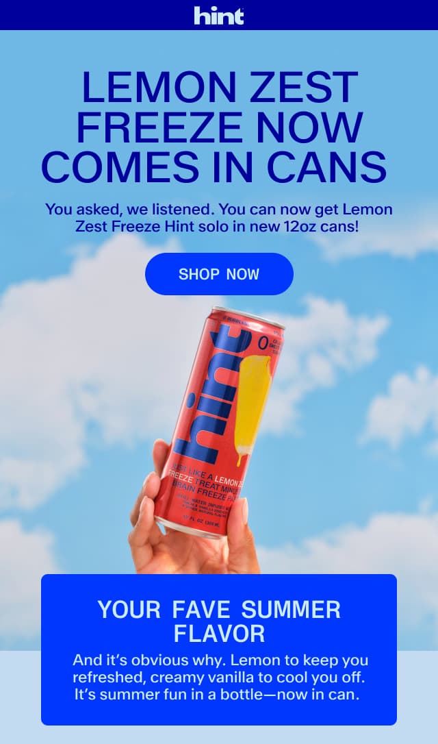 SHOP LEMON ZEST FREEZE NOW