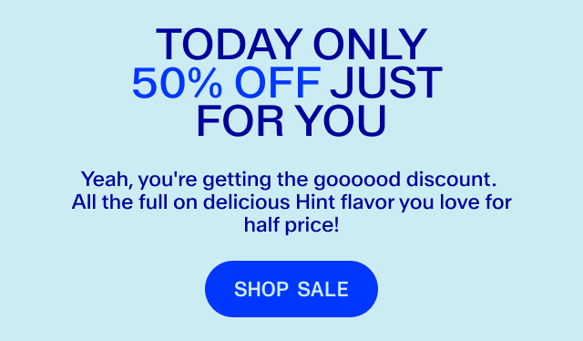 Today only, VIP! 50% off just for you! It's soooo good. Shop now - don't miss out!