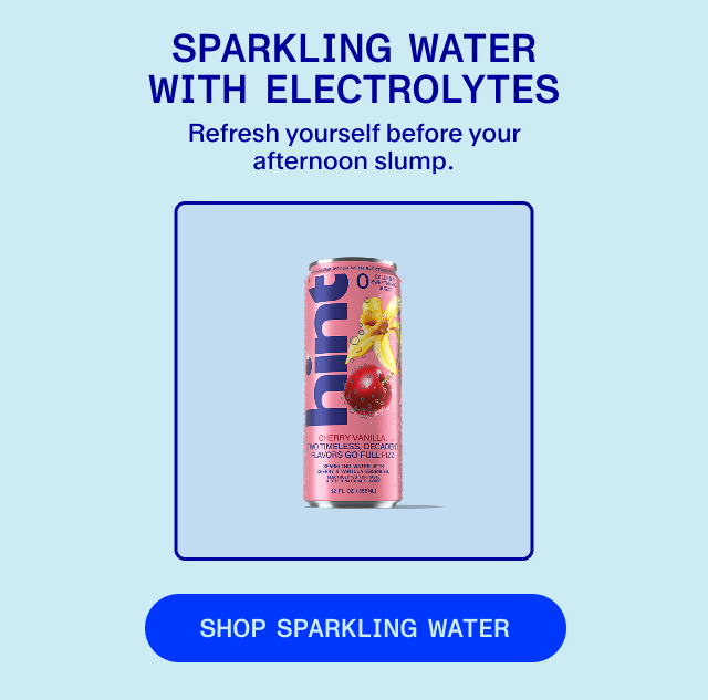 Sparkling and sure to rejuvenate - refresh yourself before your afternoon slump. 