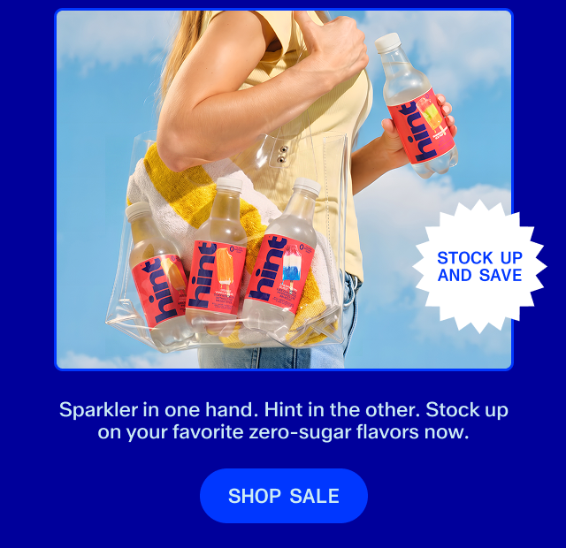 35% off almost everything. Try delicious, mouthwatering Hint today and stock up for all of your summer fun! Shop Sale!