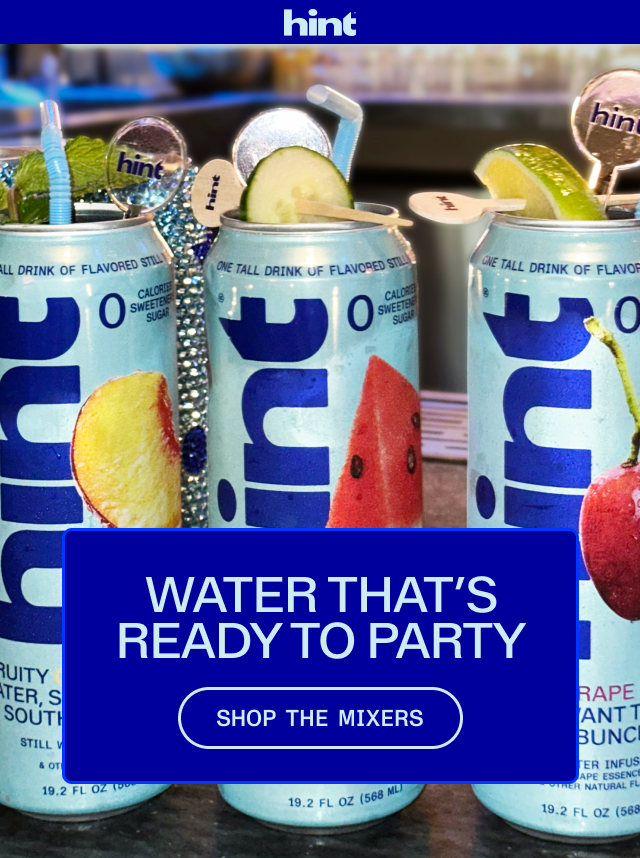 This summer, we took our water to party! Craft cocktails and mocktails, here we come. 