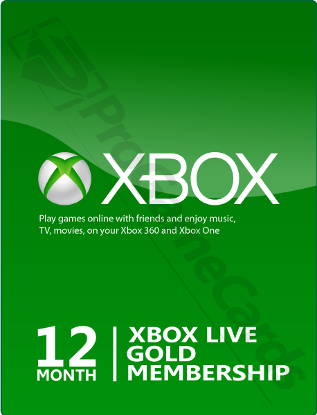 xbox live 12 month gold and game pass