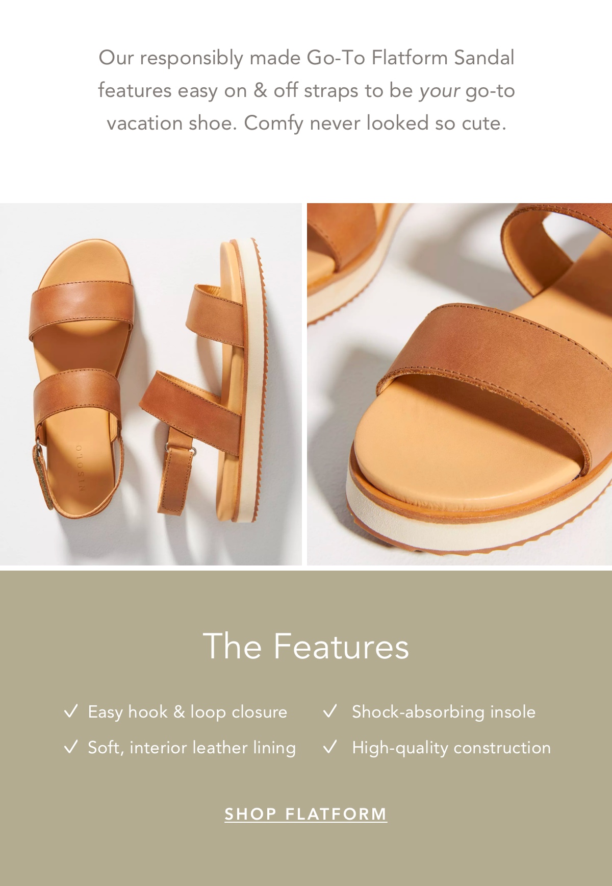 Shop Go-To Flatform Sandal