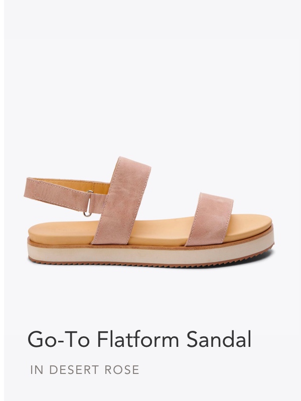 Shop Go-To Flatform Sandal