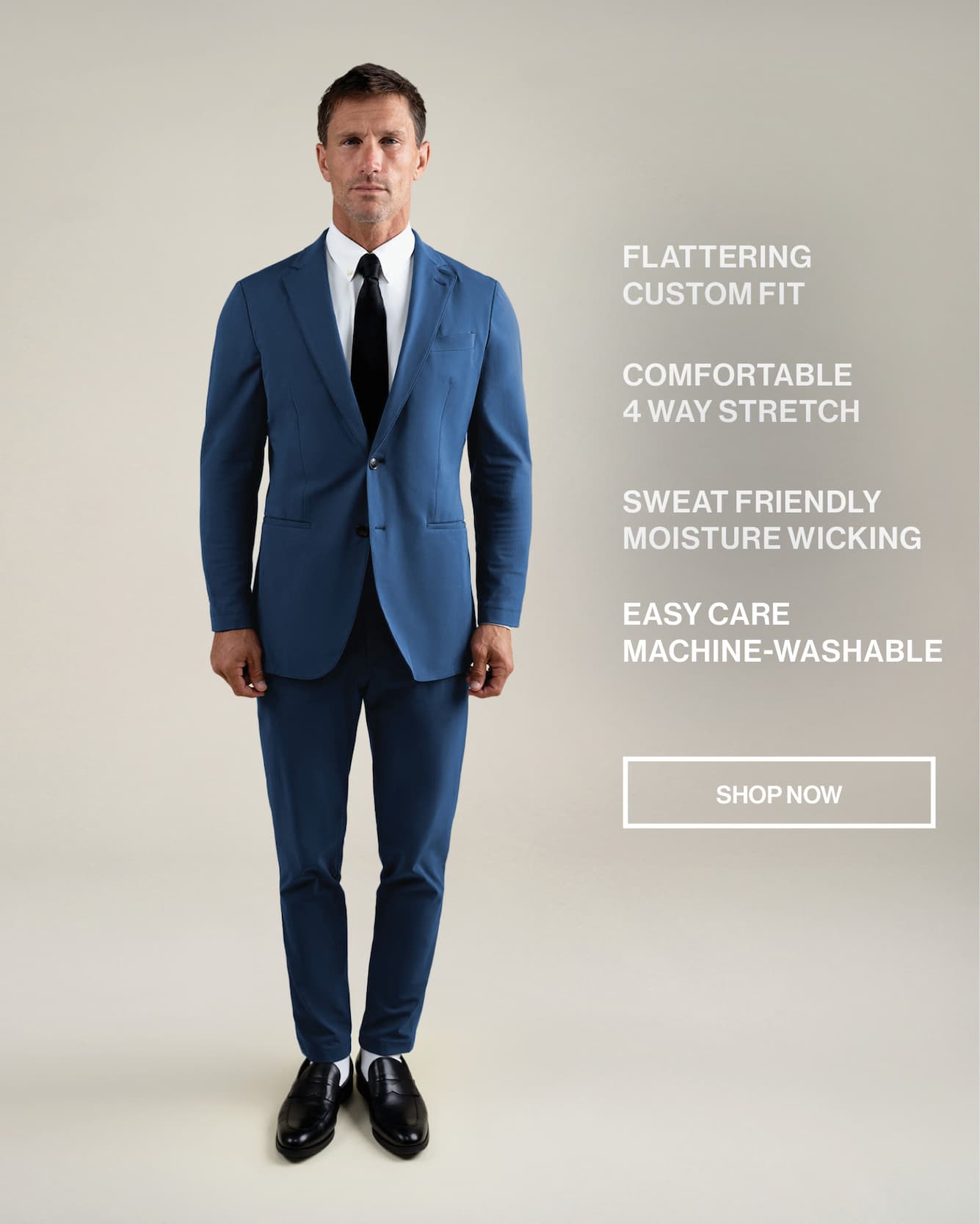 Four way stretch, custom fit, moisture wicking, and machine washable