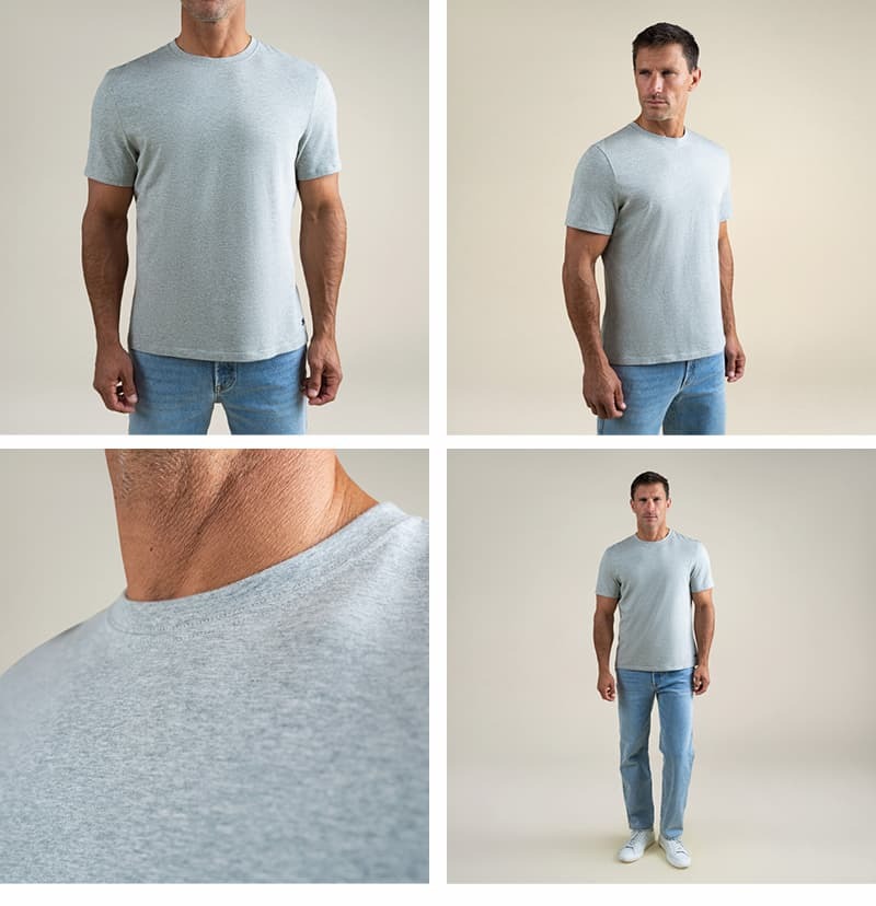 So many internet tees are 30% polyester. Ours are made in Los Angeles with premium Supima cotton.