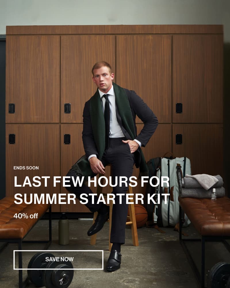two days left for 40% off with the summer suit starter kit