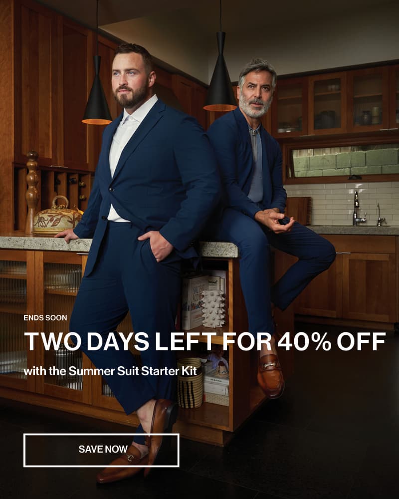 two days left for 40% off with the summer suit starter kit