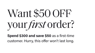 $20 OFF YOUR ORDER
