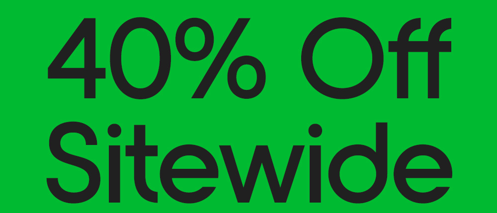 40% Off Sitewide