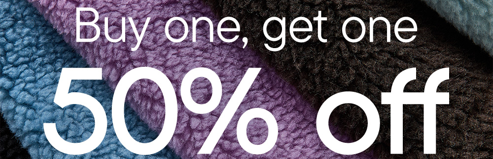 Buy one, get one 50% off