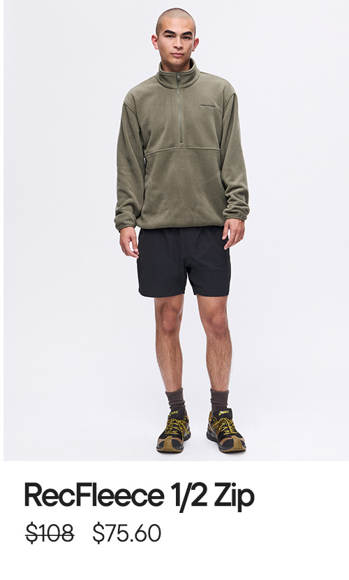 RecFleece 1/2 Zip $75.60
