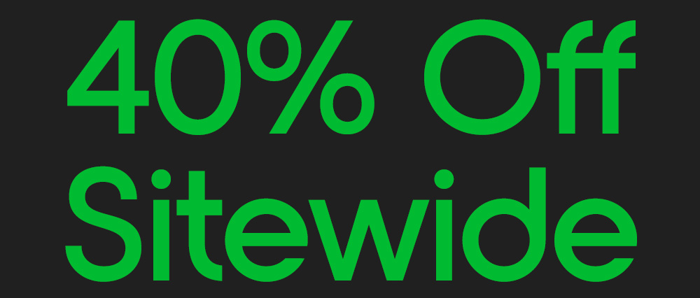 40% Off Sitewide