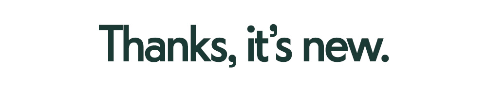 Thanks, it's new.