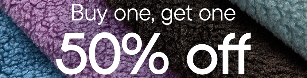 Buy one, get one 50% off
