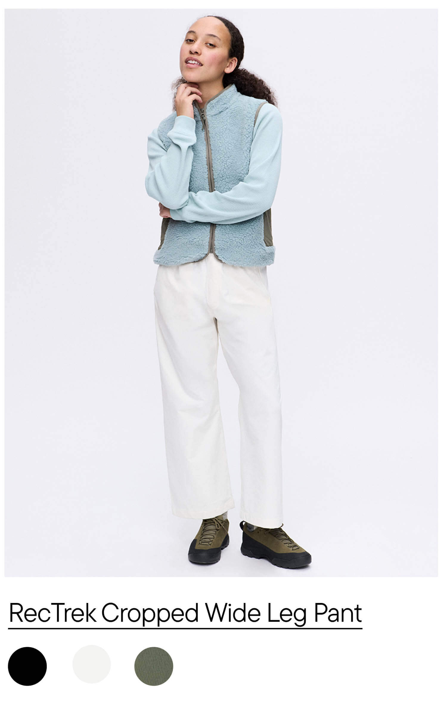 RecTrek Cropped Wide Leg Pant RecTrek Cropped Wide Leg Pant