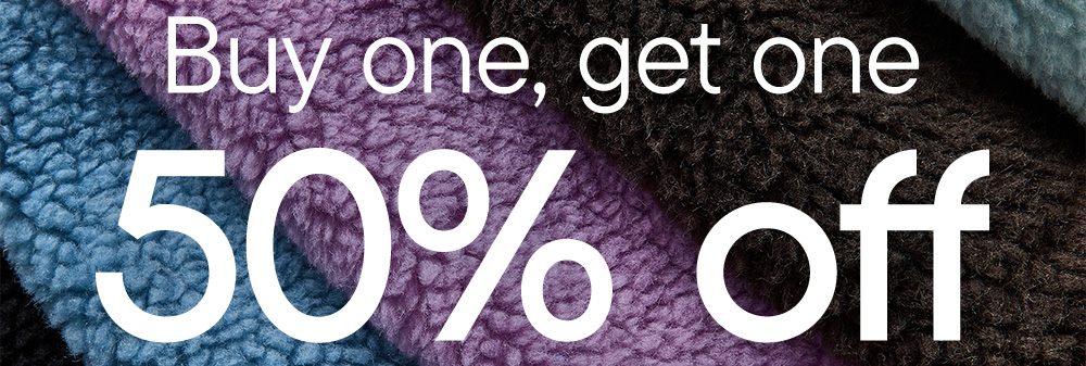 Buy one, get one 50% off