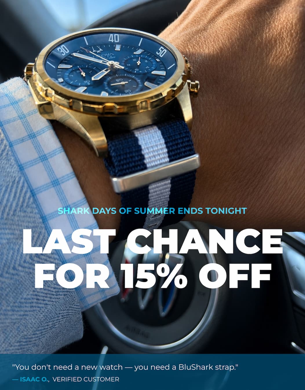 Last chance for 15% off