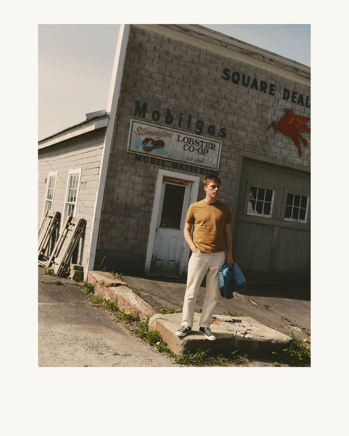 The Regenerative Cotton Tee in Saffron