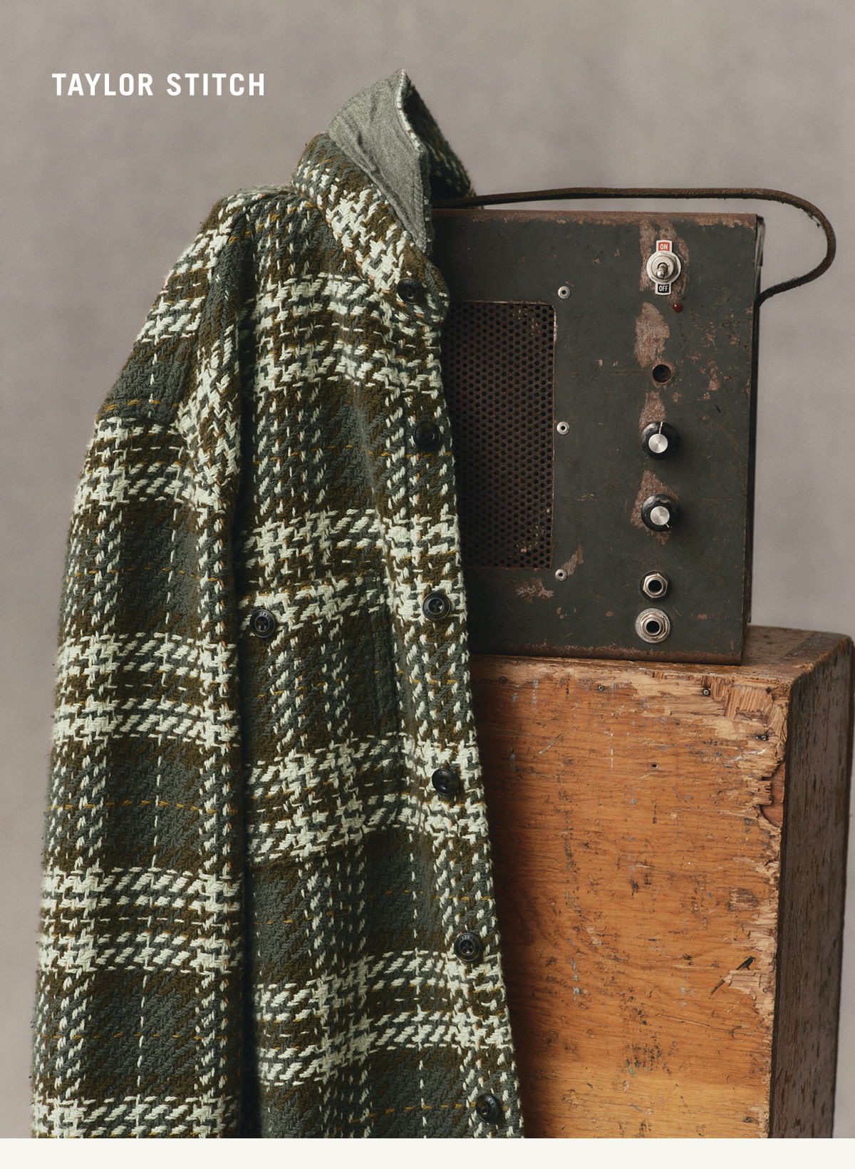 Taylor Stitch. The Cutter Overshirt in Buzzard Check