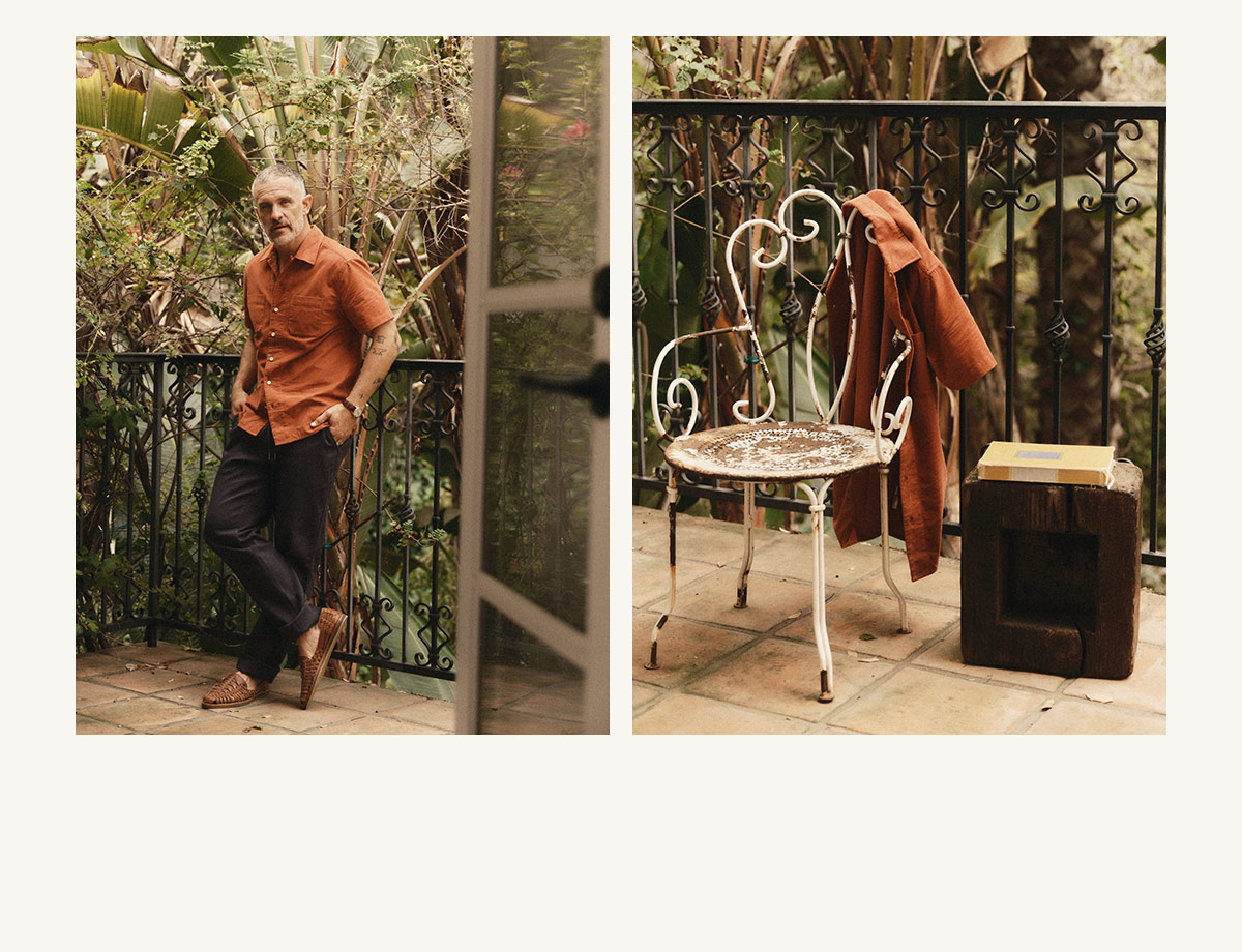 The Conrad Shirt in Heather Chili Pincord