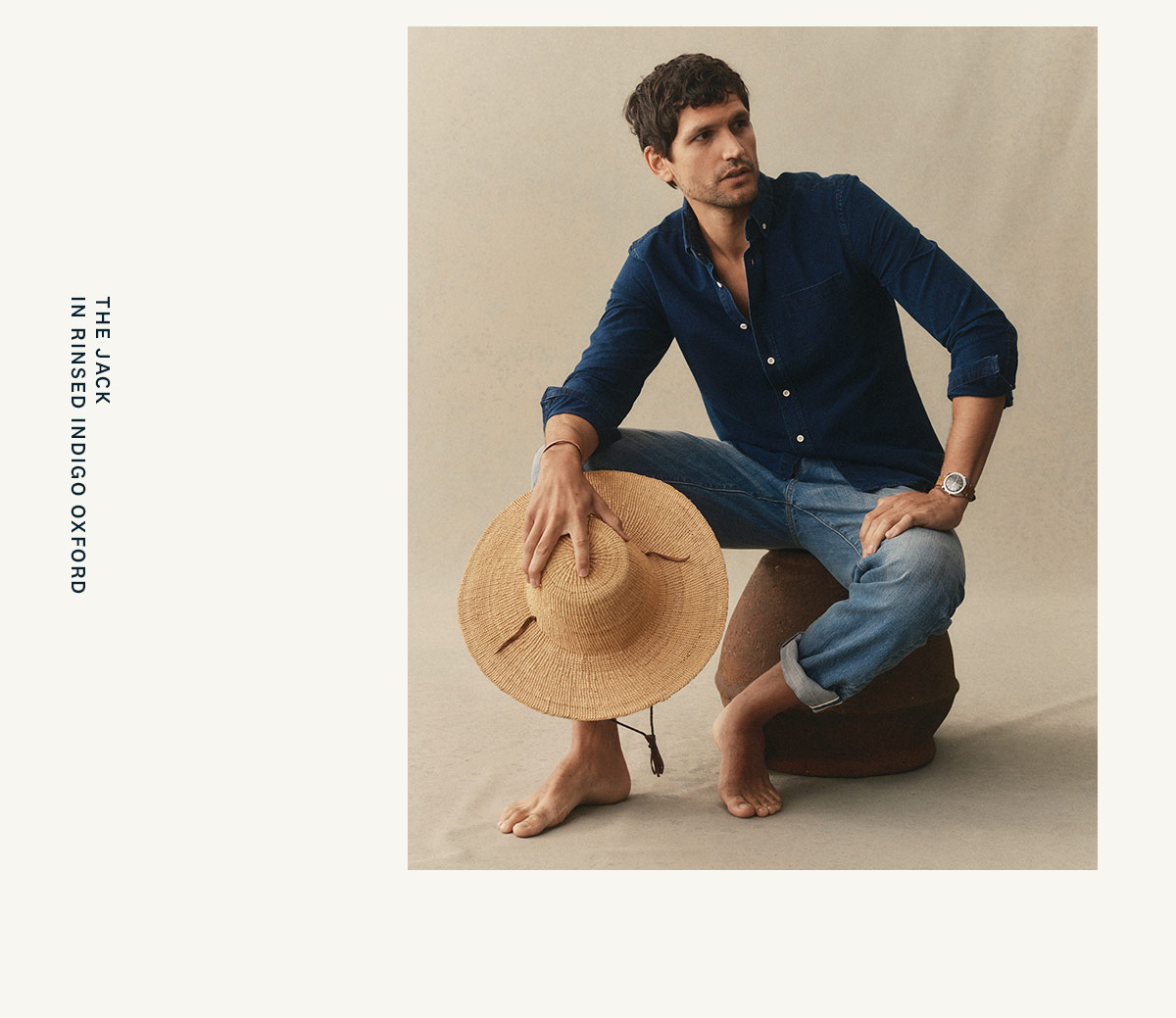 The Jack in Rinsed Indigo Oxford