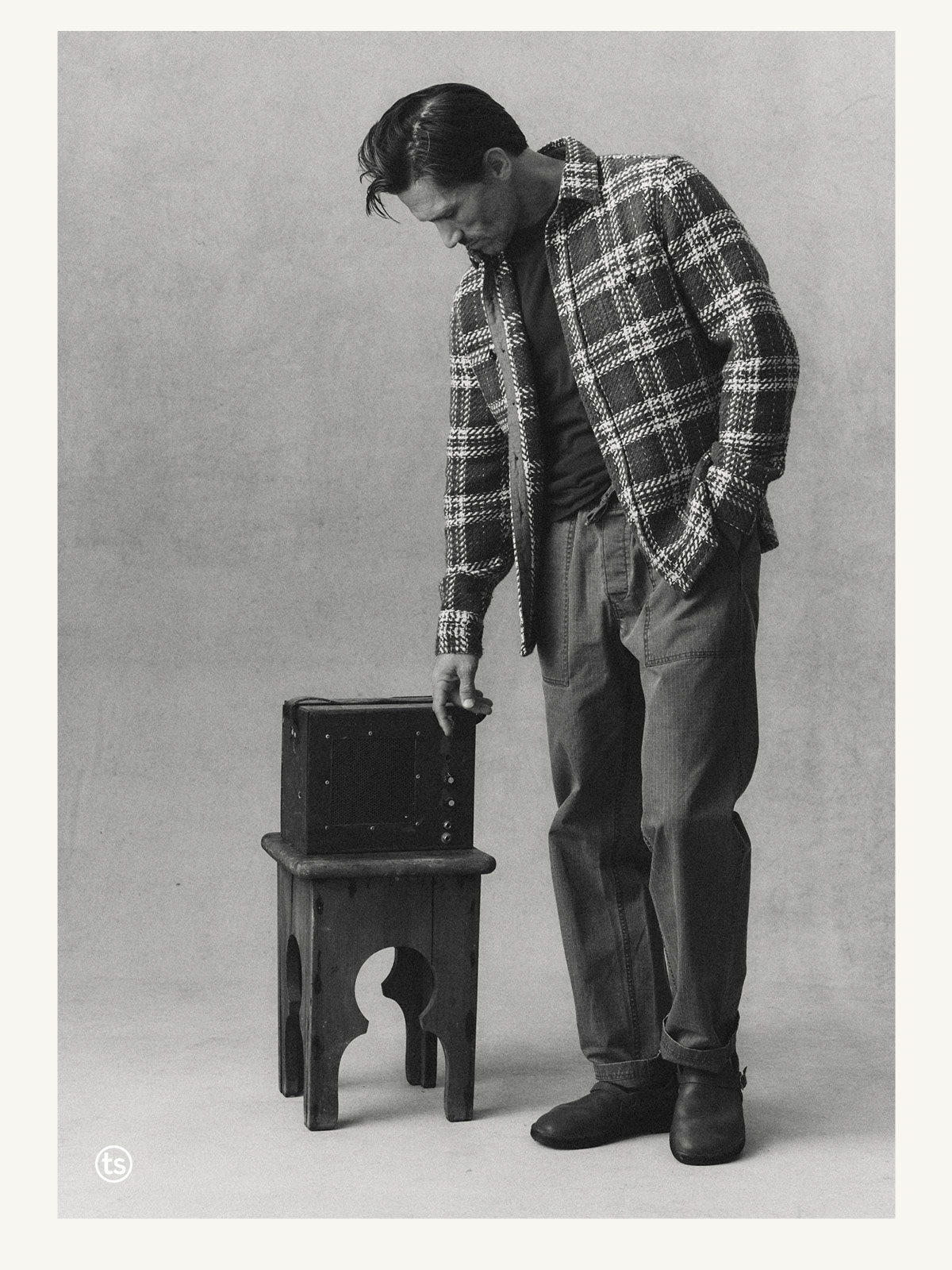 The Cutter Overshirt in Buzzard Check