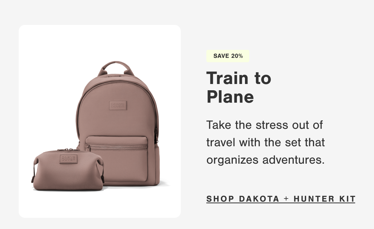 Train to Plane. Take the stress out of travel with the set that organizes adventures.